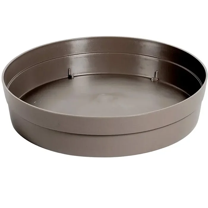 EDA – Runde Untertasse Toscane Ø28cm taupe