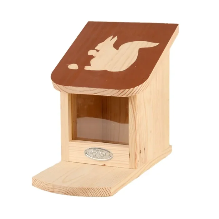 Eichhörnchen Futterhaus ‚Anton‘ (aus Kiefernholz)