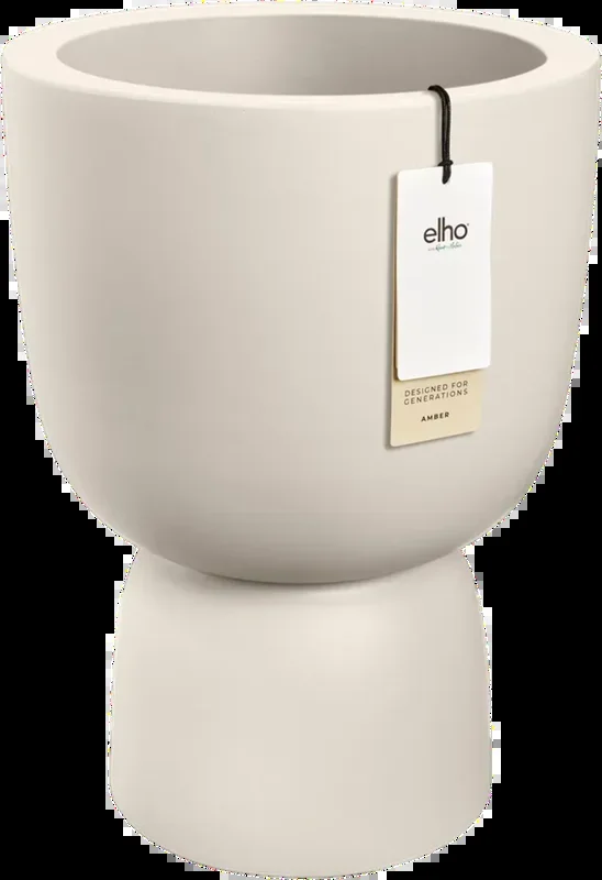 elho Pflanzgefäß amber coupe 35cm, leinenweiß