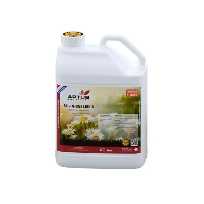 Engrais APTUS – ALL IN ONE LIQUID 5L – engrais liquide croissance et floraison