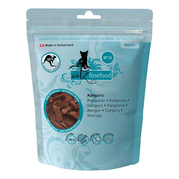 Ergänzungsfutter für Katzen, Catz Finefood Meatz No. 13, Känguru 45 g