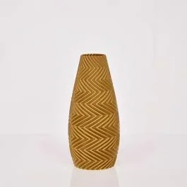 Felicia 3D Vase 18x8cm Gold Metallic