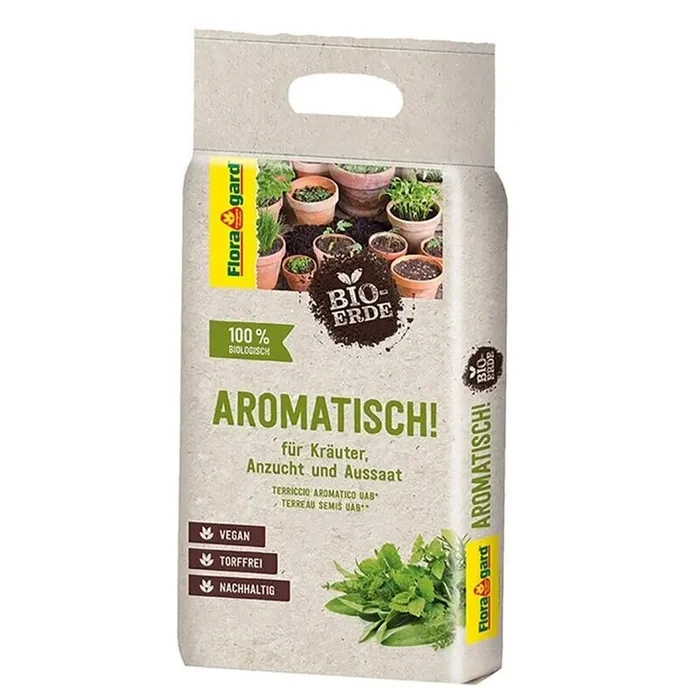 Floragard Bio-Anzuchterde Aromatisch 3L für Aussaat & Kräuter