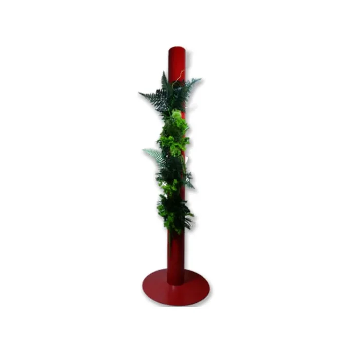 FlowerBox stabilisiert Totem 200cm rot