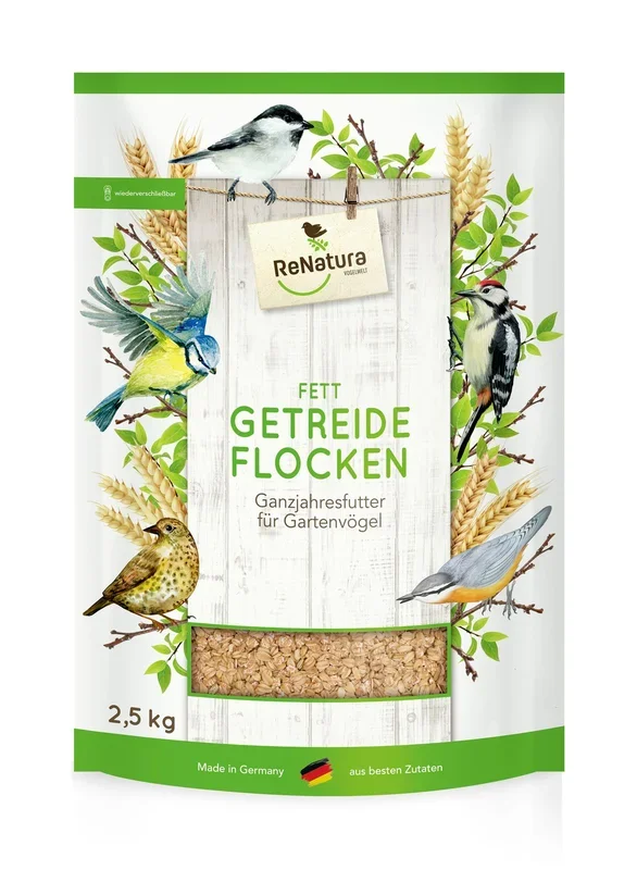 Ganzjahres Fett-Getreideflocken (2,5 kg) [MHD 10/2025]