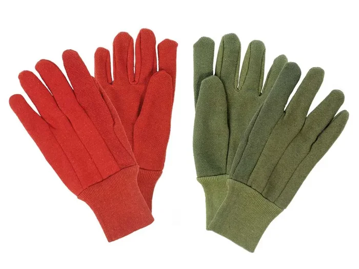 Gefütterte Gartenhandschuhe Comfort Grip aus weichem Baumwoll Jersey, warm und griffig