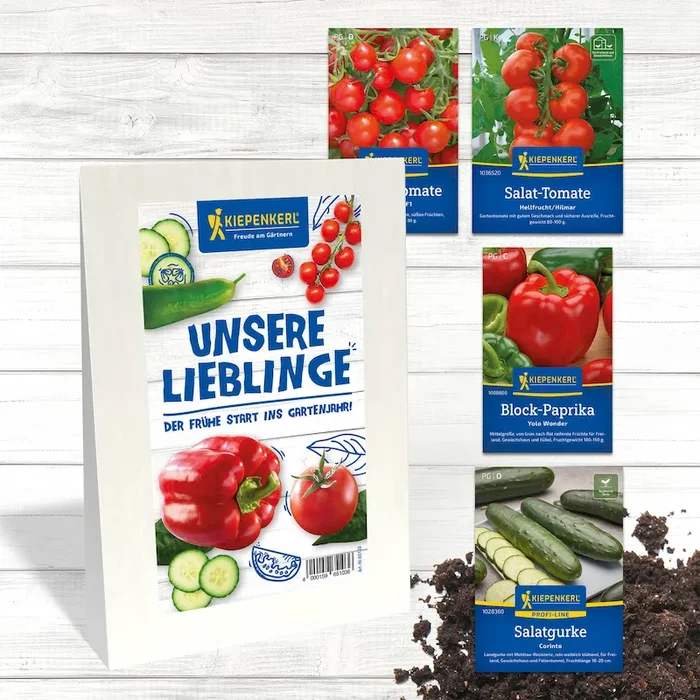 Gemüsesamen-Set ‚Unsere Lieblinge – der frühe Start ins Garten-Samenjahr‘