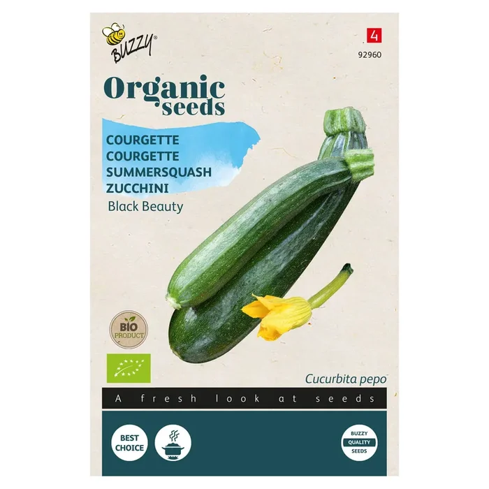 Gemüsesamen, Zucchini ‚Black Beauty‘, grün, 2 g