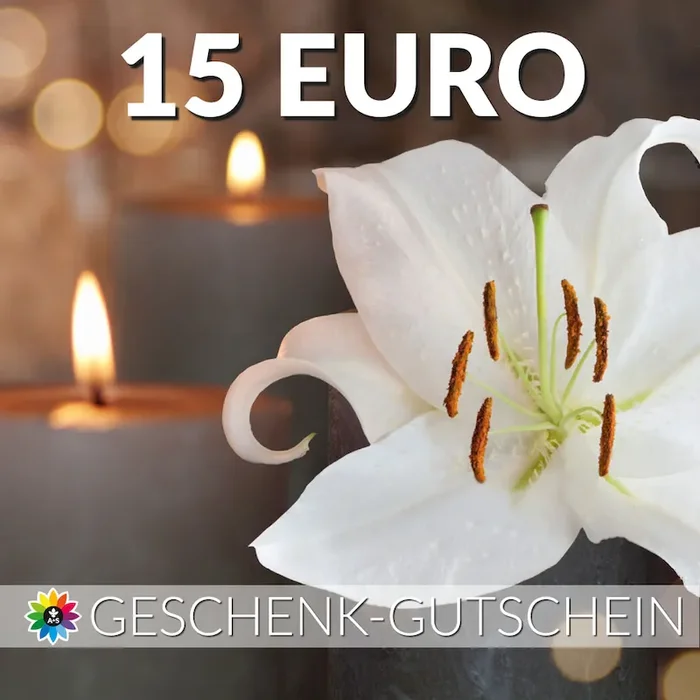 Geschenk-Gutschein, Wert 15 Euro Kerze Bestellnummer 9999567