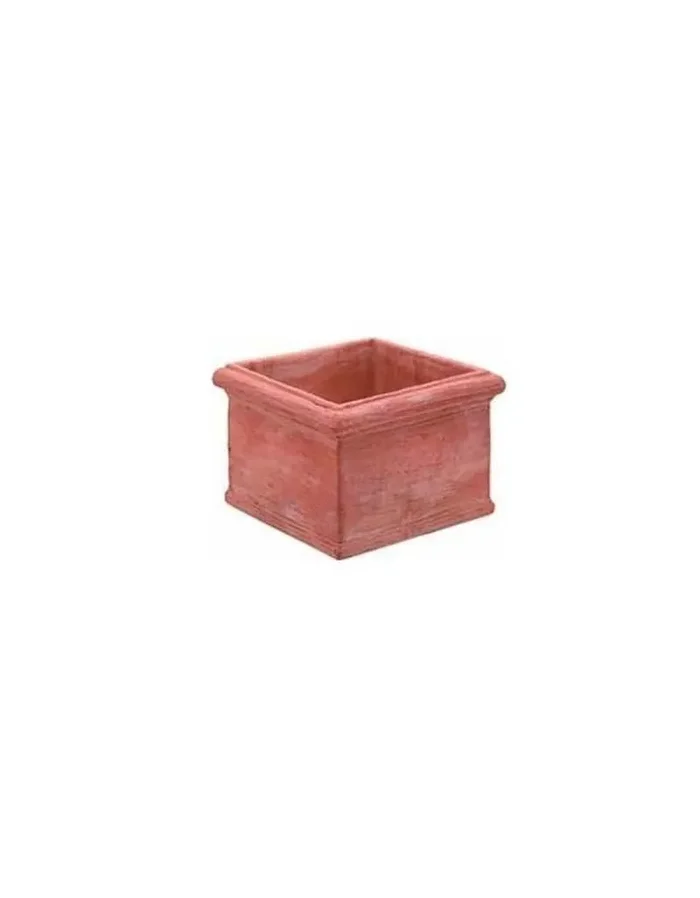 Glatter Würfel 36 cm Terrakotta
