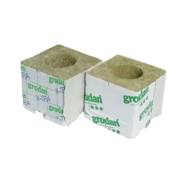 GRODAN – CUBE Steinwolle x384 CUBES 75X75X65 mm Großes Loch 40/35MM
