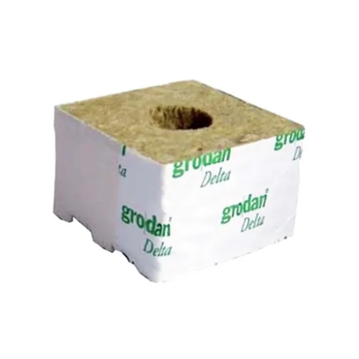 GRODAN – Steinwollwürfel x216 – 100X100X65 mm Großes Loch 40/35MM