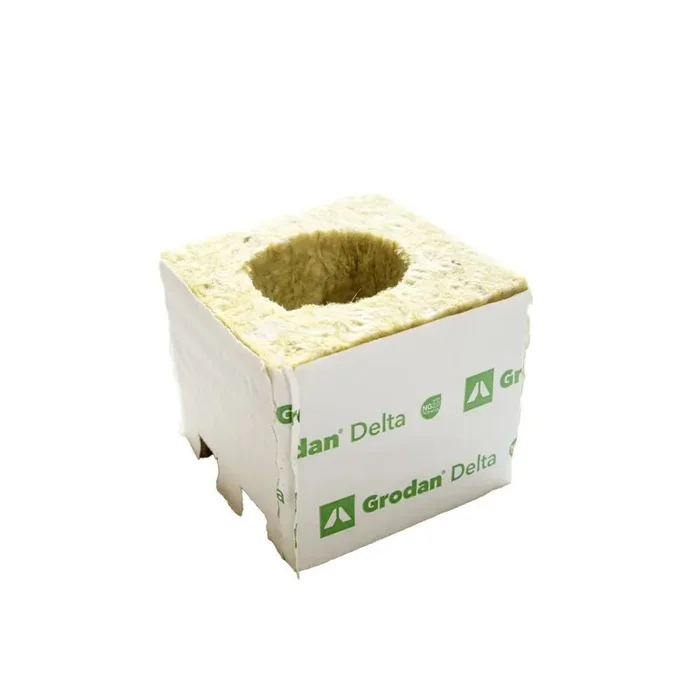 Grodan Delta NG2.0 75x75x65 mm Anzuchtwürfel mit großem Loch 42×40 mm 1 Stück