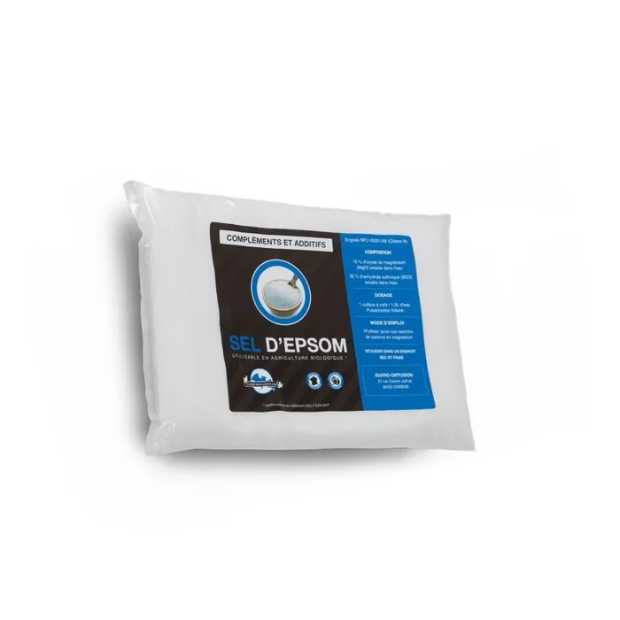 Guano Diffusion – Sel d’Epsom – 1kg – Engrais magnésien bio
