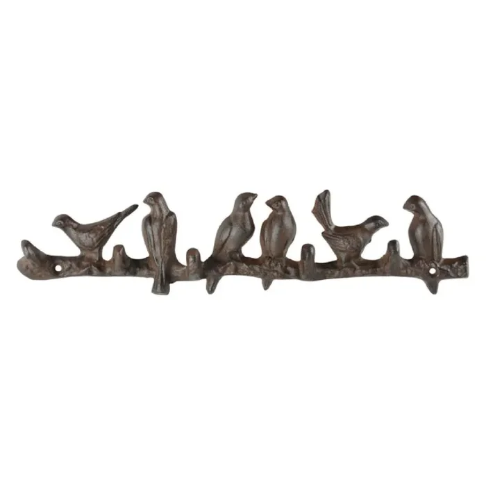Haken Vögel auf Ast (aus Gusseisen)