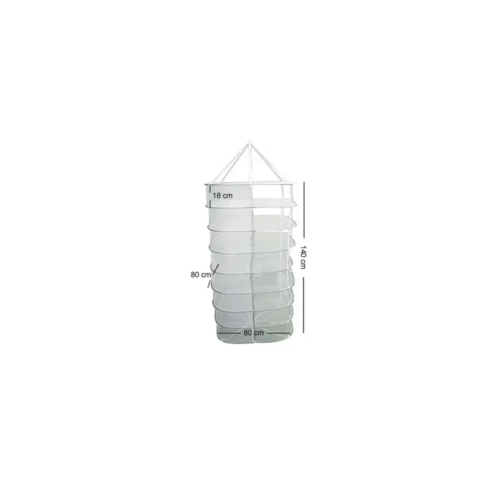 Hängendes Trockennetz ø 80×8 Etagen-H150 cm