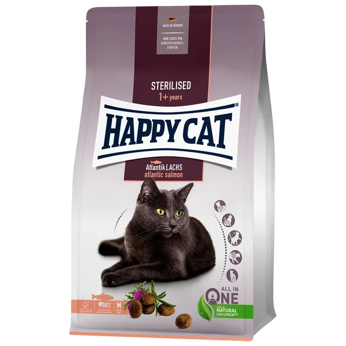 Happy Cat Sterilised Atlantik-Lachs, 300 g