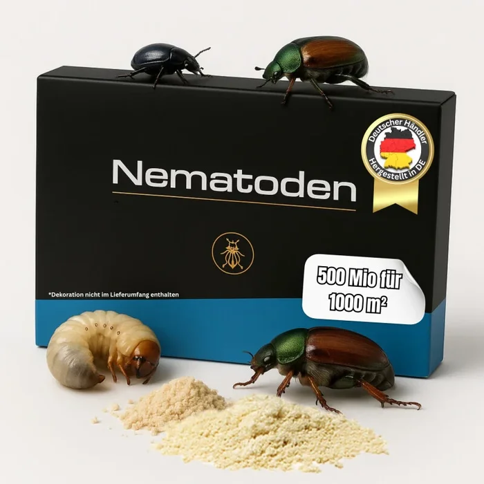 HB Nematoden 500 Mio für 1000m² | Effektive Bekämpfung von Japankäfer, Junikäfer, Dungkäfer, Purzelkäfer