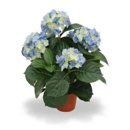 Hortensien Kunstblumen Deluxe 45 cm blau