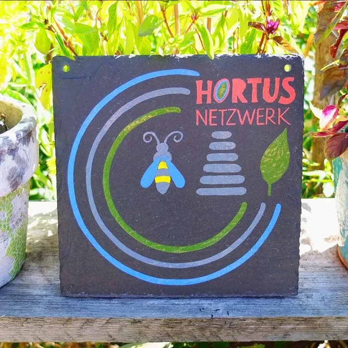 Hortus-Schild Bunt
