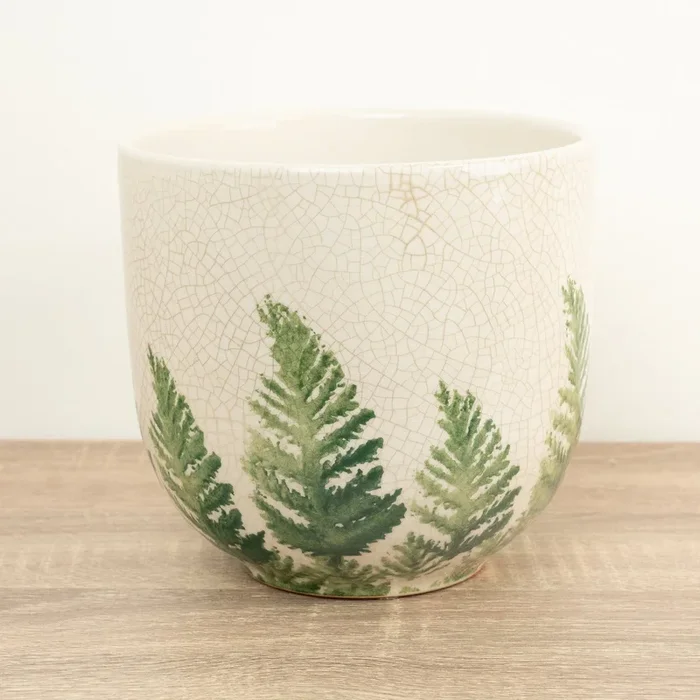 Imperfect! Veneto Fern Pot | White