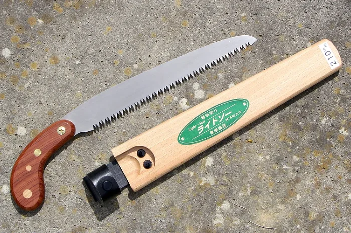 Japanische Astsäge ‚Hishika‘ (mit Halfter aus Holz)