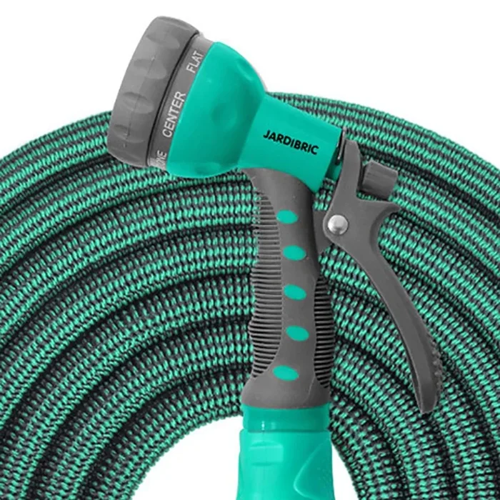 Jardiflex30 Türkis 10M-30M Stretch-Schlauchset mit Schrumpfschlauch