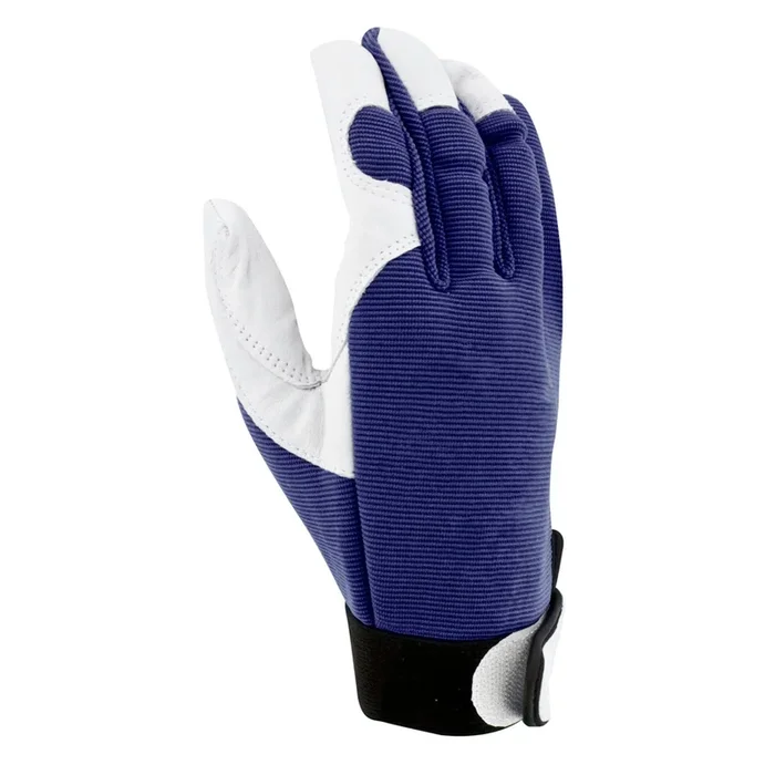 Jardy-Handschuh aus marineblauem Gartenleder