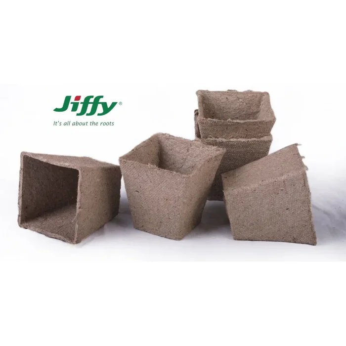 Jiffypots Quadratisch biologisch abbaubar (8x8cm)