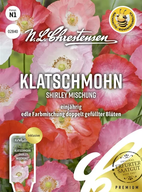 Klatschmohnsamen ‚Shirley‘