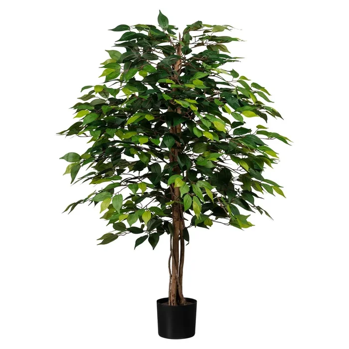 Künstliche Birkenfeige ‚Ficus benjamini‘, Höhe ca. 120 cm