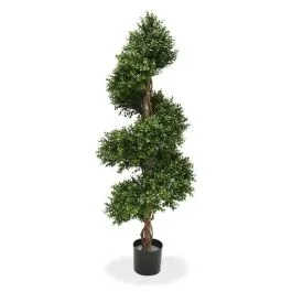 Künstliche Buchsbaum Spirale Deluxe 140 cm