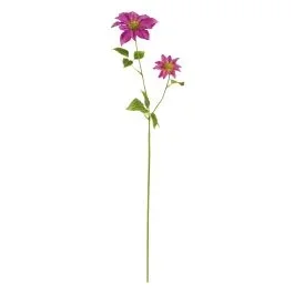 Künstlicher Clematis-Zweig 90cm – cerise