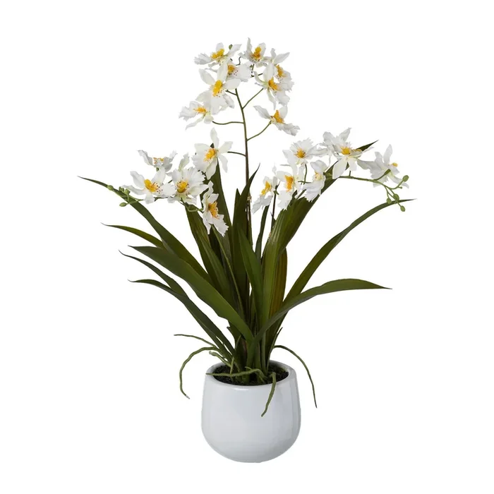 Kunstpflanze Gambia-Orchidee, weiß, Höhe ca. 50 cm