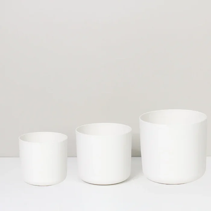 Kunststofftopf Set 2 – Weiß