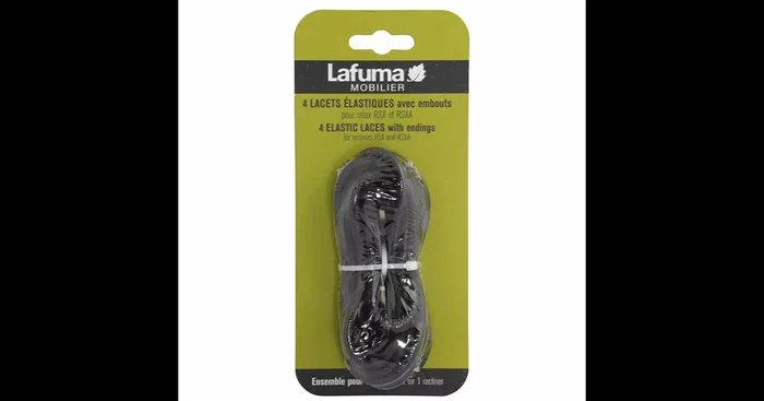 Lafuma Gummischnüre mit Endkappe schwarz