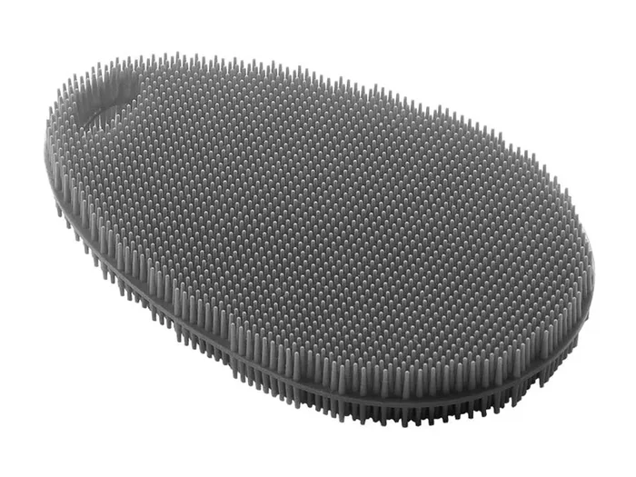 Langlebiger Spülschwamm aus Silikon, ideal für empfindliche Oberflächen, grau