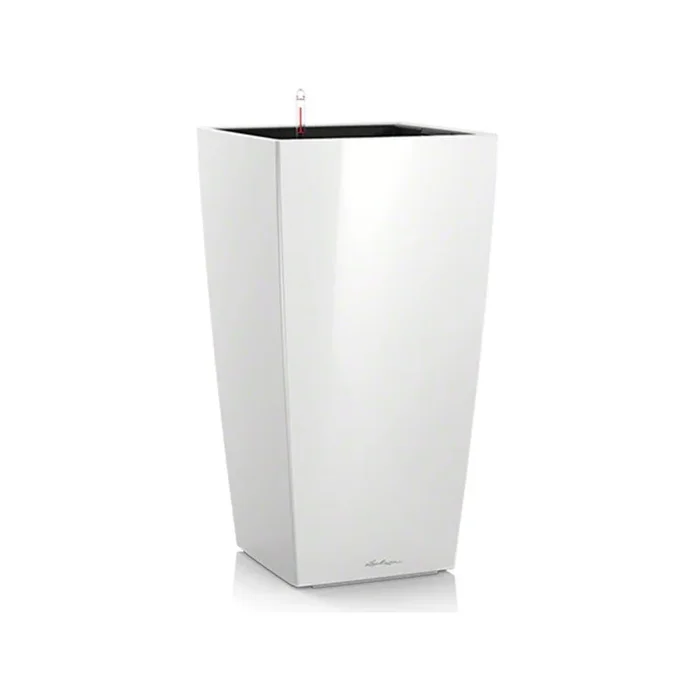 Lechuzza Cubico Premium 22 Topf weiß , hydroponischer Topf , Reservetopf