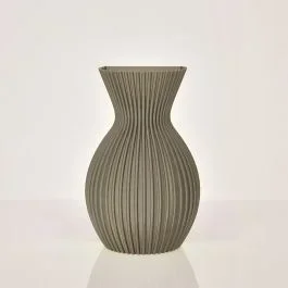 Lily 3D Wandvase 20x13x8cm Champagner Metallic
