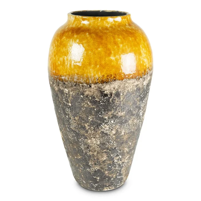 Lindy Bottle Plant Vase – Ochre