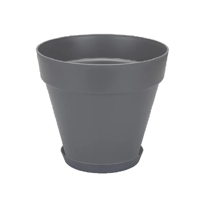 Loft Urban Round 20 in Anthracite with 14cm saucer