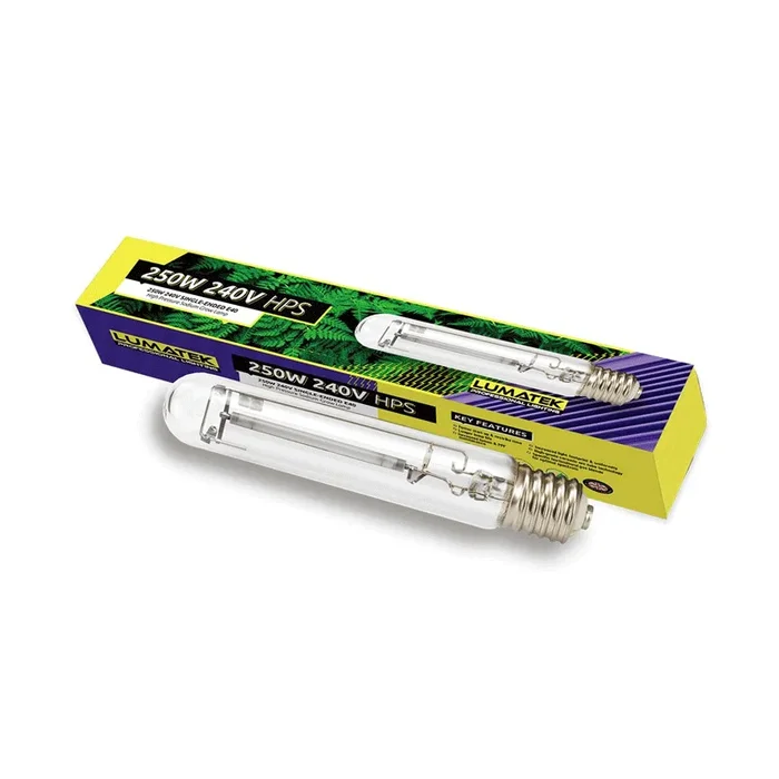 Lumatek – 250W HPS-Glühbirne, Wachstums- und Blütezeit-Lampe, Fassung E40