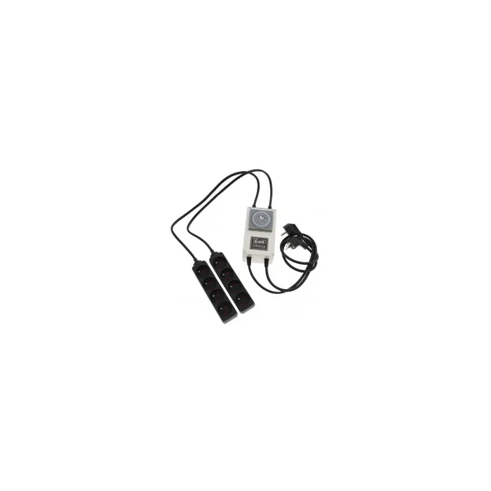 LUMii Black Timer 8 Way (Max 3600w)