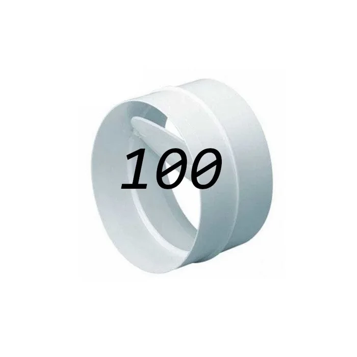 Männliche Verbindung mit Rückschlagventil 100mm (PVC)