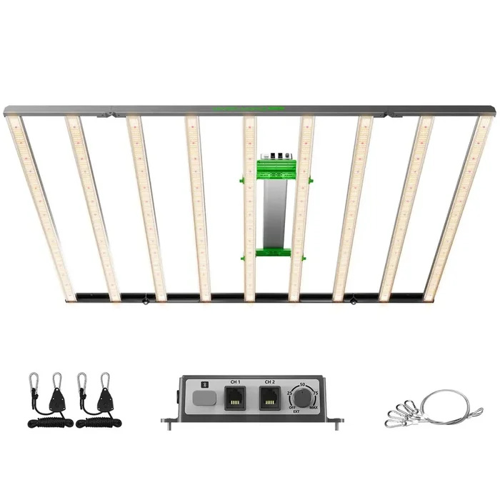 Mars Hydro FC-E1200W Smart LED-Growlampe, 1200 W, BridgeLux, Full Spectrum, für 210×150 cm, faltbar