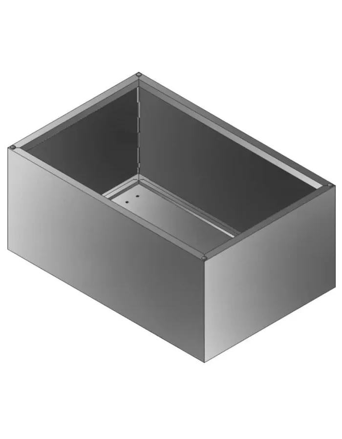 Modulares Pflanzgefäß STOUT aus Stahl 90x60cm hoch 45cm