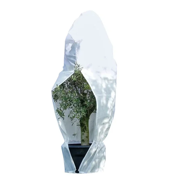 Nature – Überwinterungshülle mit Kordelzug – Weiß – 200 x 236 cm – Durchmesser 150 cm