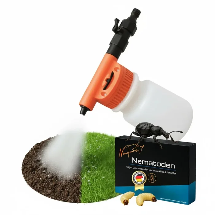 Nematoden-Sprayer + HB Nematoden 100 Mio, schlauchend Wassermischer zum Dosieren und Ausbringen von Nematoden und Flüssigdünger