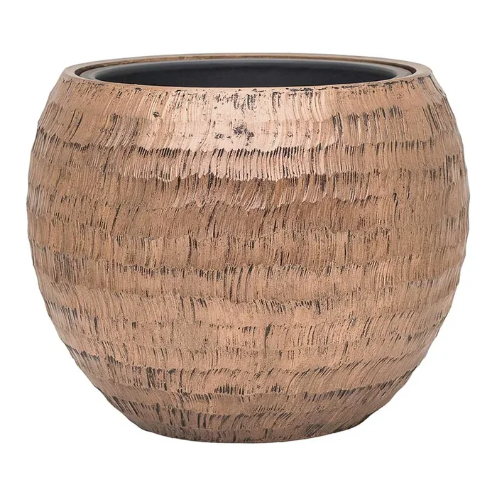Opus Hammered Globe Planter – Gold
