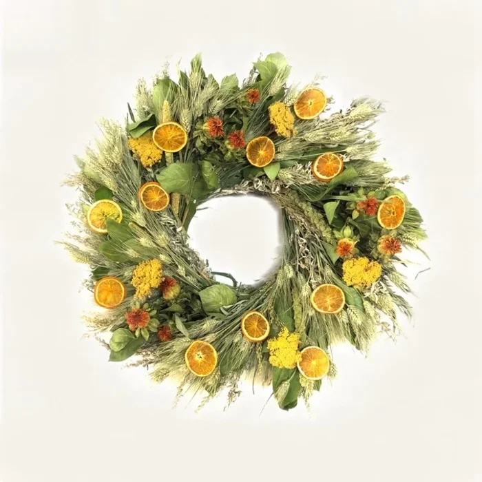 Orange Salal Wreath